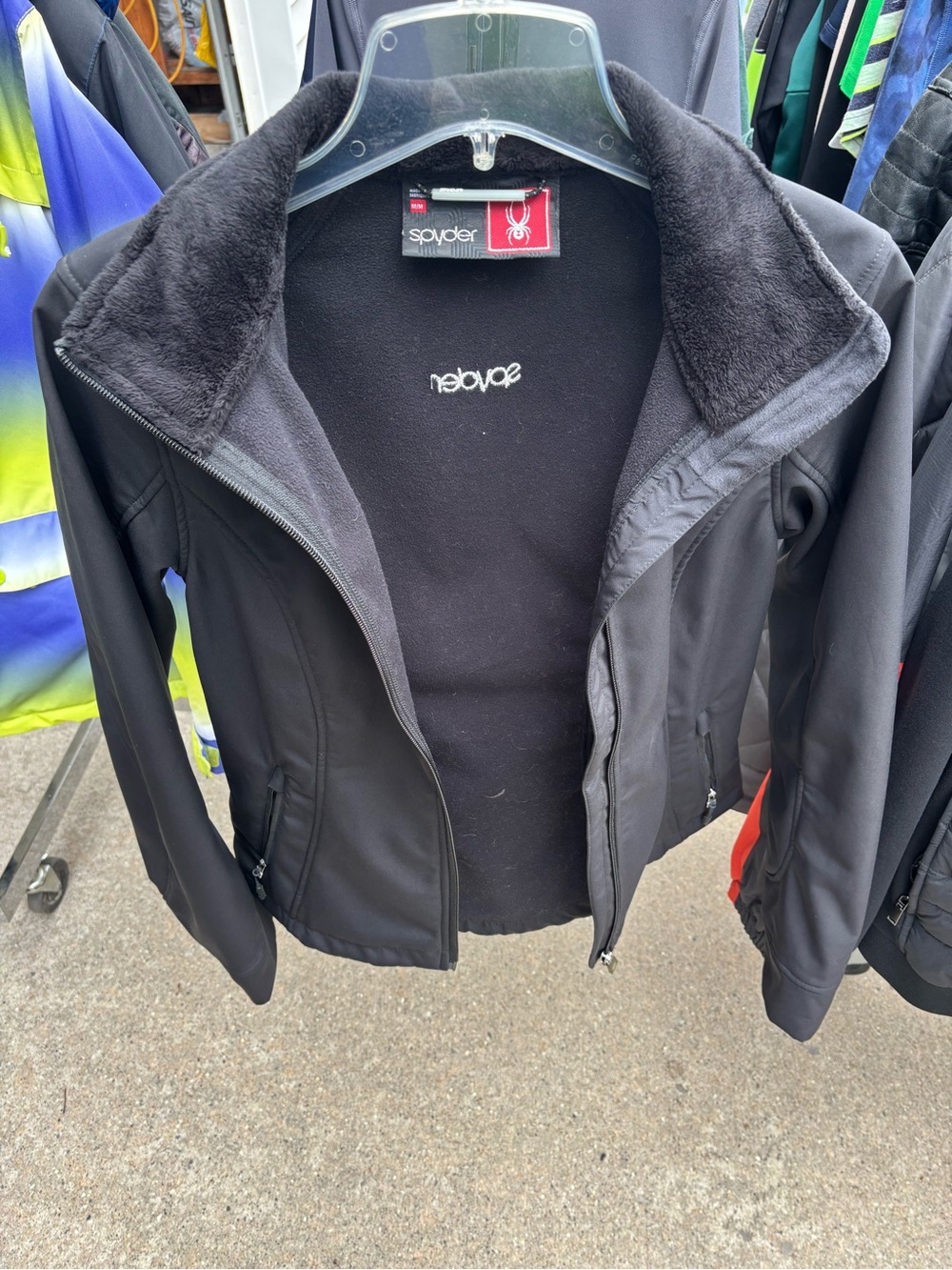 Spyder Women's Black Fleece-Lined Utility Jacket